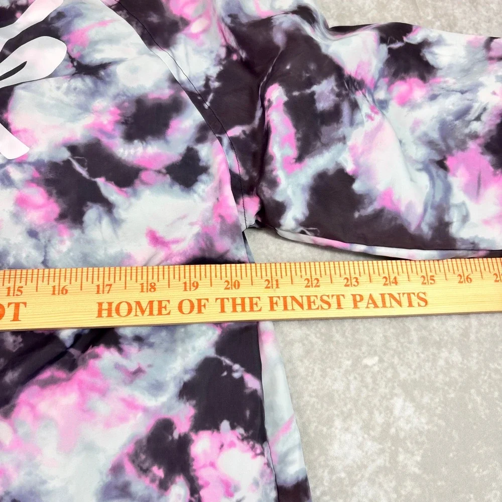 Victoria's Secret PINK Tie Dye Coach Jacket Women's M Snap Front Windbreaker